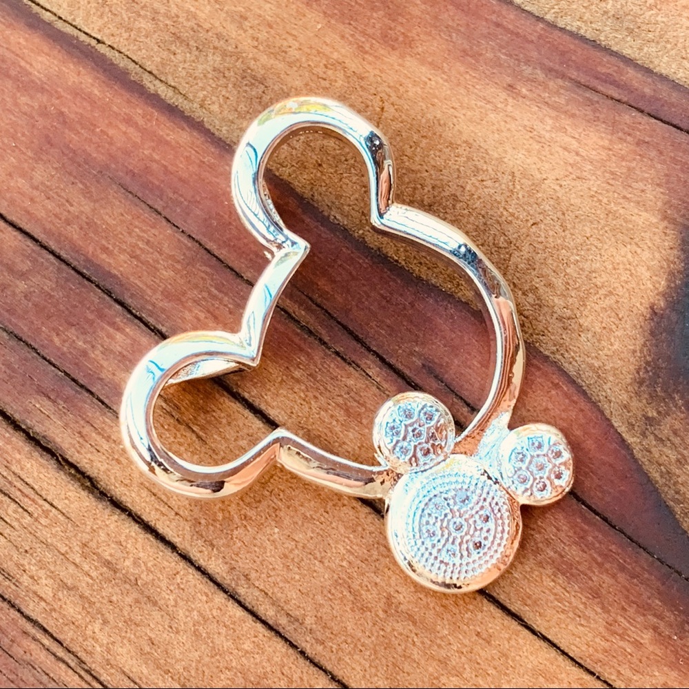 MICKEY 925 Silver Crystal Mickey Necklace with GIFT Box - Picture 3 of 8